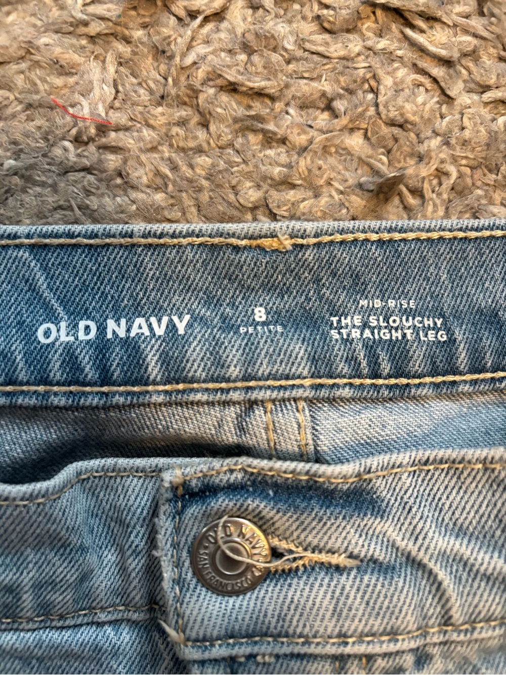 Old Navy Midrise slouchy straight Jeans - Picture 6 of 7